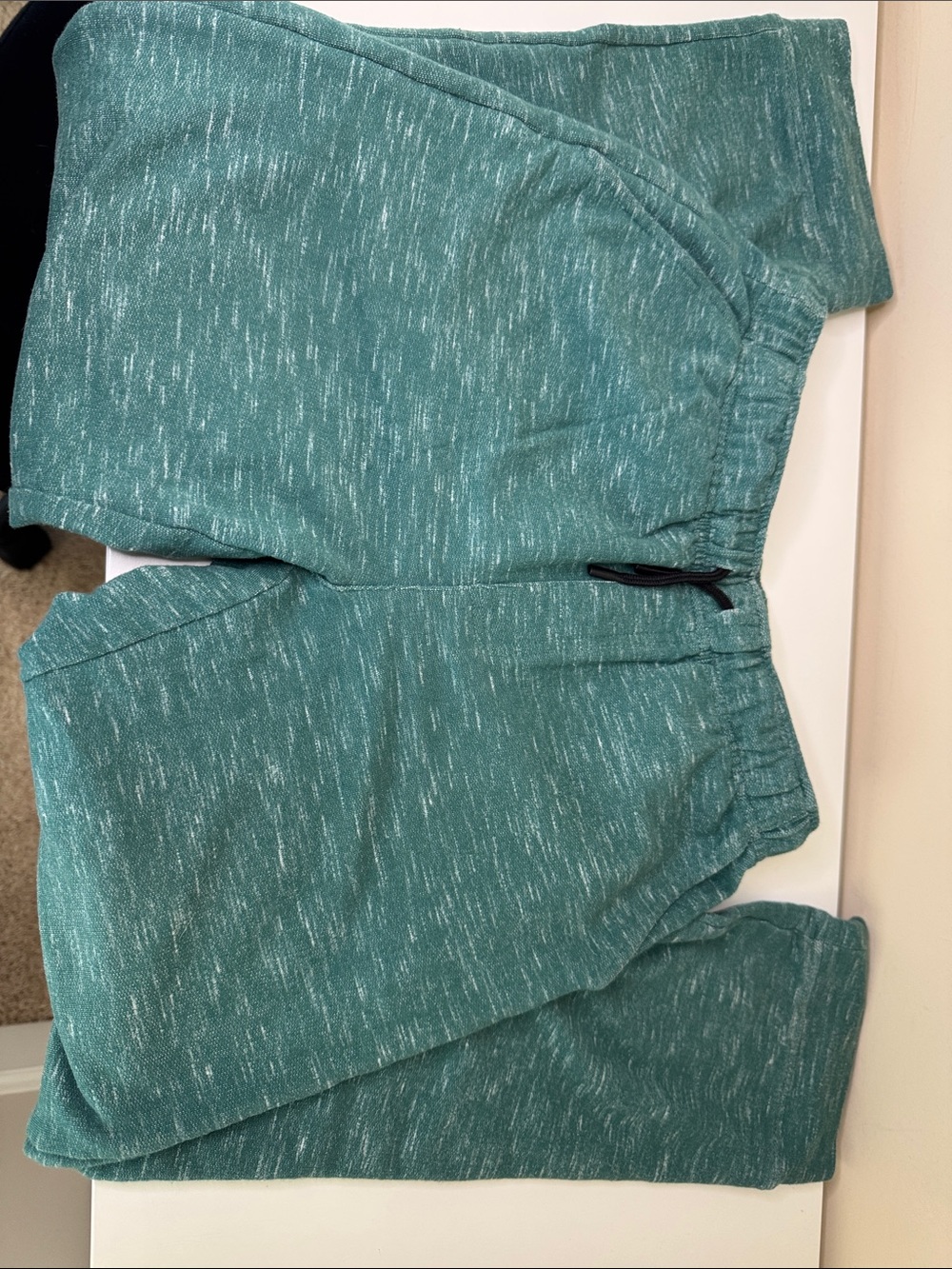 Kids Heather Teal Drawstring Jogger Sweatpants